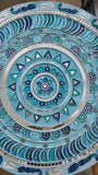 Resin Table / Wall Décor with lippan art