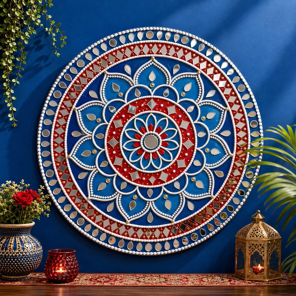 Resin Table / Wall Décor with lippan art