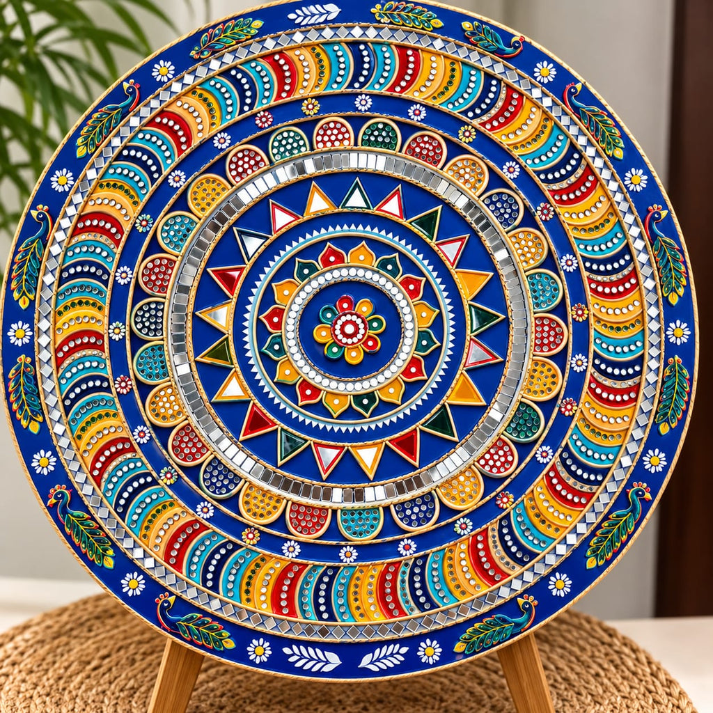 Resin Table / Wall Décor with lippan art