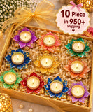 Lotus Glow Tealight Set – 10 Pieces