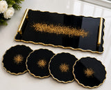 Luxury Resin Serving Tray Set