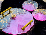 Luxury Resin Serving Tray Set