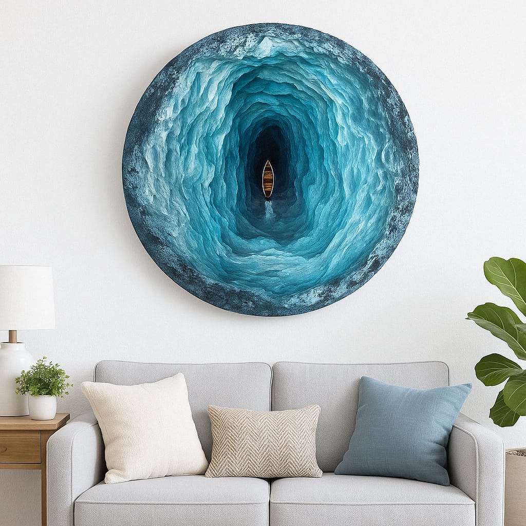 Circular Ocean Tunnel Wall Art