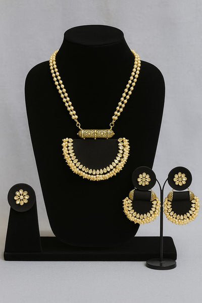 Halfmoon Fabric Jewellery Set