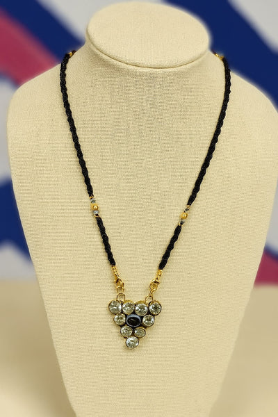 Elegant Crystal Triangle Mangalsutra