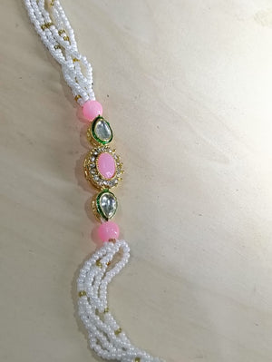 kundan pearl rakhi