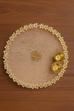 Elegant Floral Pooja Thali with Golden Diyas 🌸