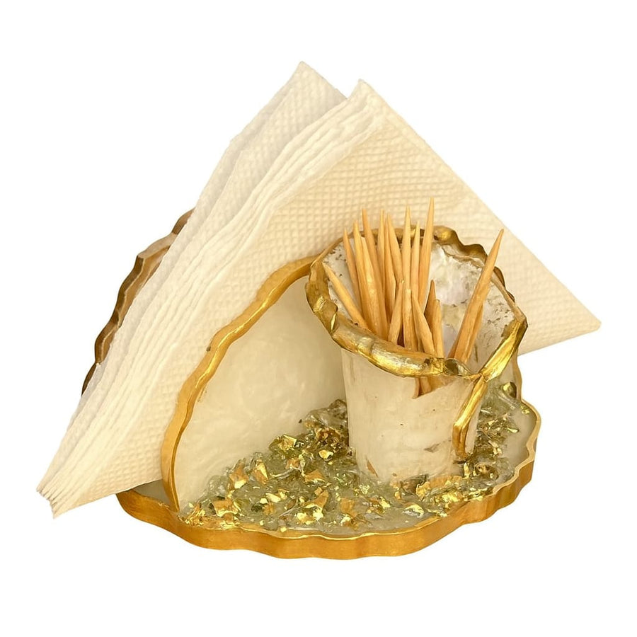 Resin Napkin & Toothpick Holder