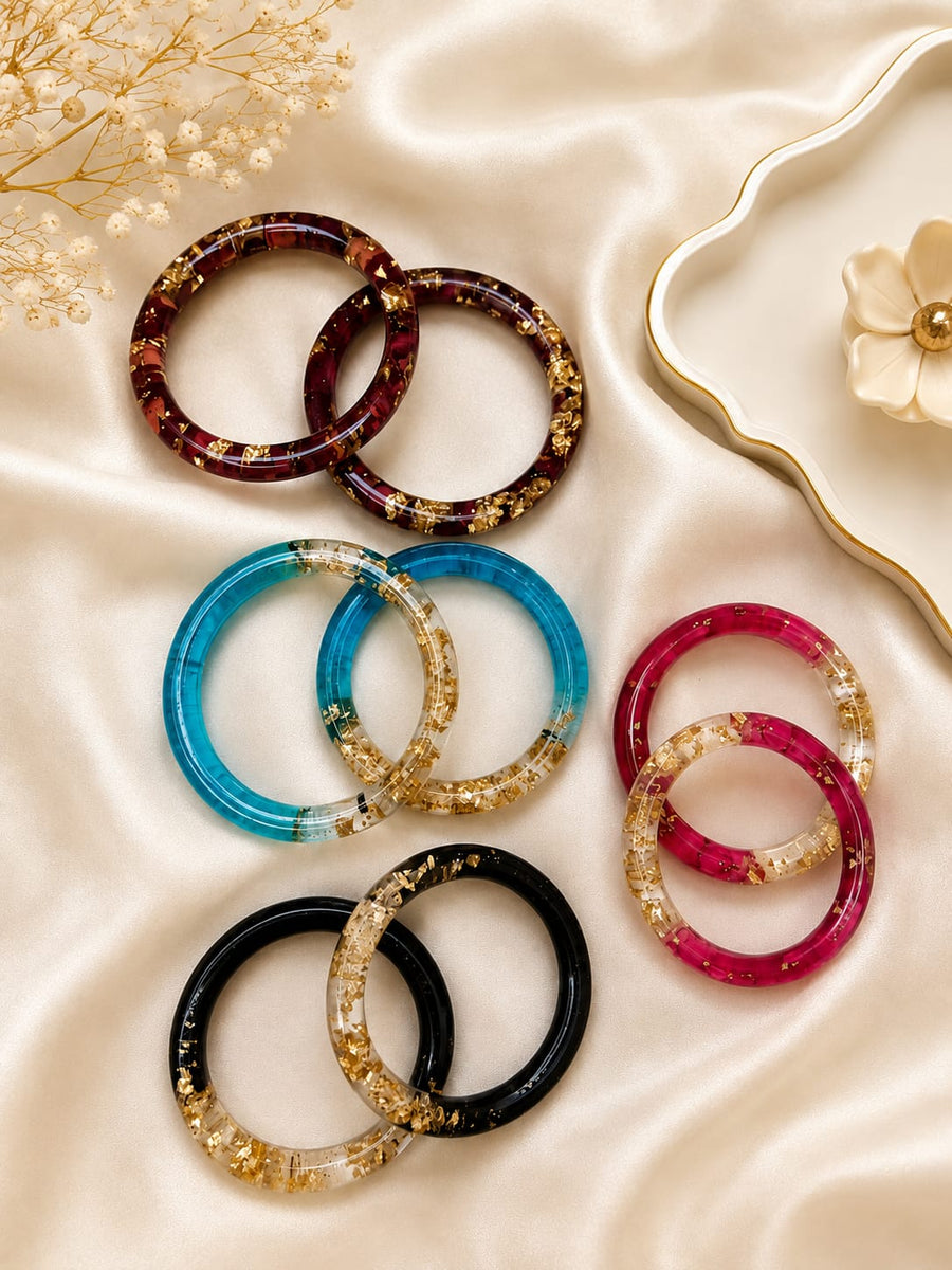 Handmade Resin bangles single pair