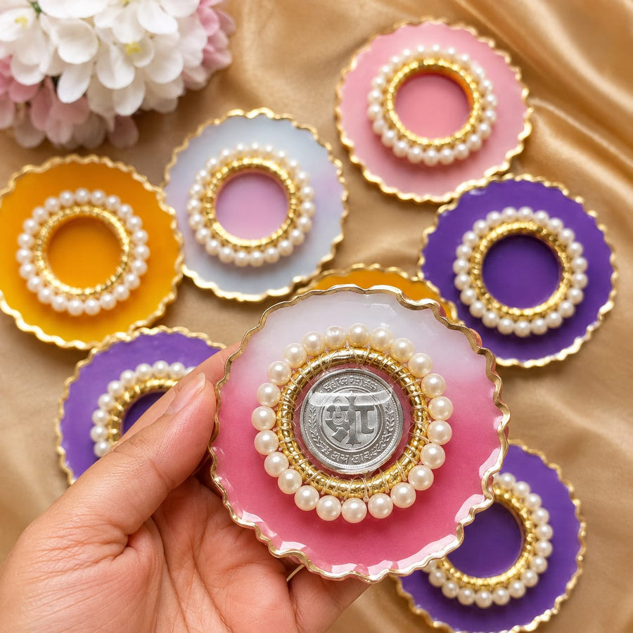 coin platter set of 5