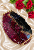 Luxury Resin Serving Tray Set