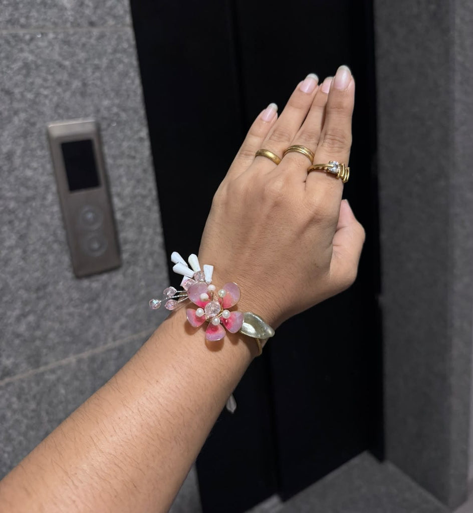 Handcrafted Floral Rakhi Bracelet