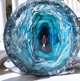 Circular Ocean Tunnel Wall Art