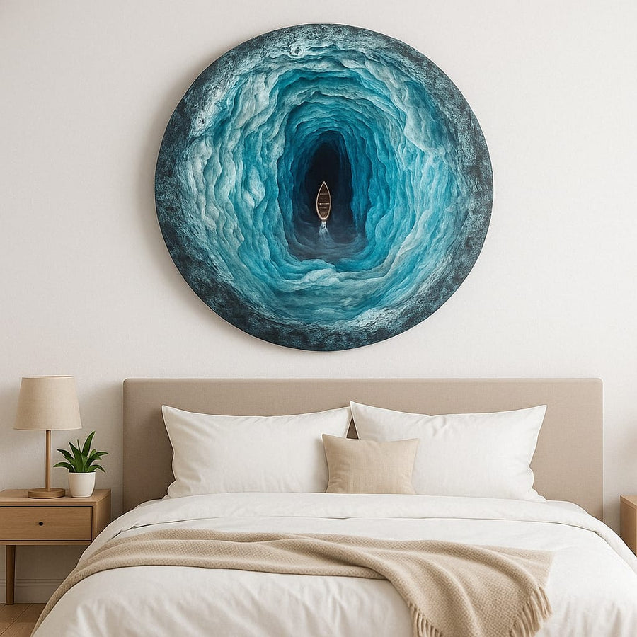 Circular Ocean Tunnel Wall Art