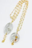 Handmade Resin Rakhi with Dried Flowers & Pearl Chain
