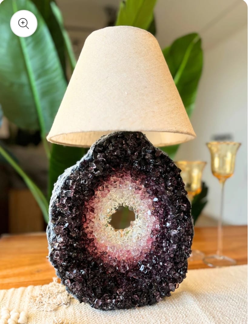 Star Light Geode Lamp