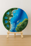 Handcrafted Resin Beach Pour Ocean Art