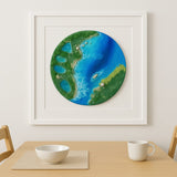 Handcrafted Resin Beach Pour Ocean Art