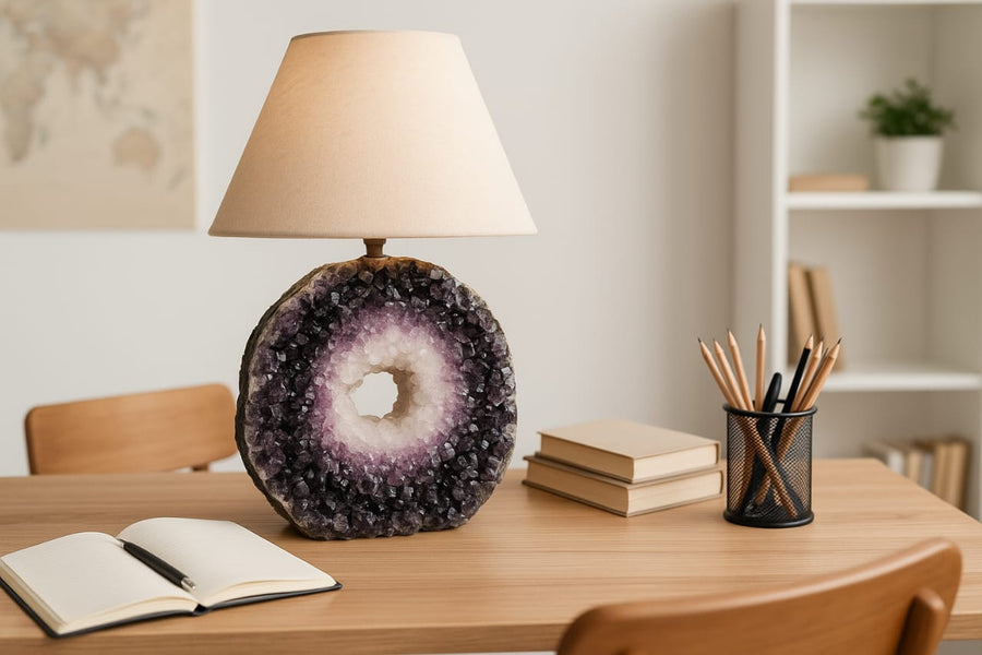 Star Light Geode Lamp